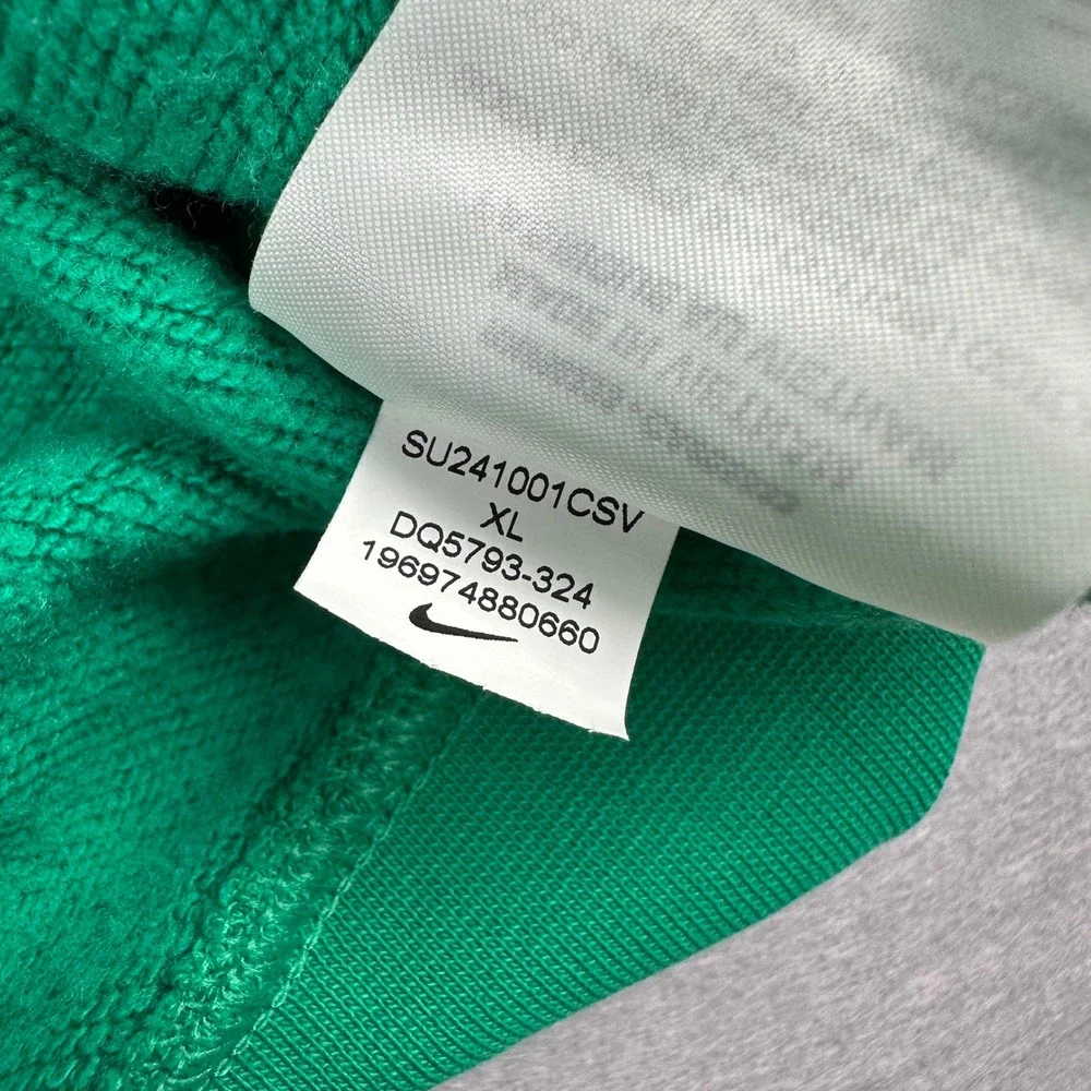 Nike Sportswear Club Fleece Pullover Hoodie Kelly Green DQ5793-324 Mens XL - Picture 7 of 8